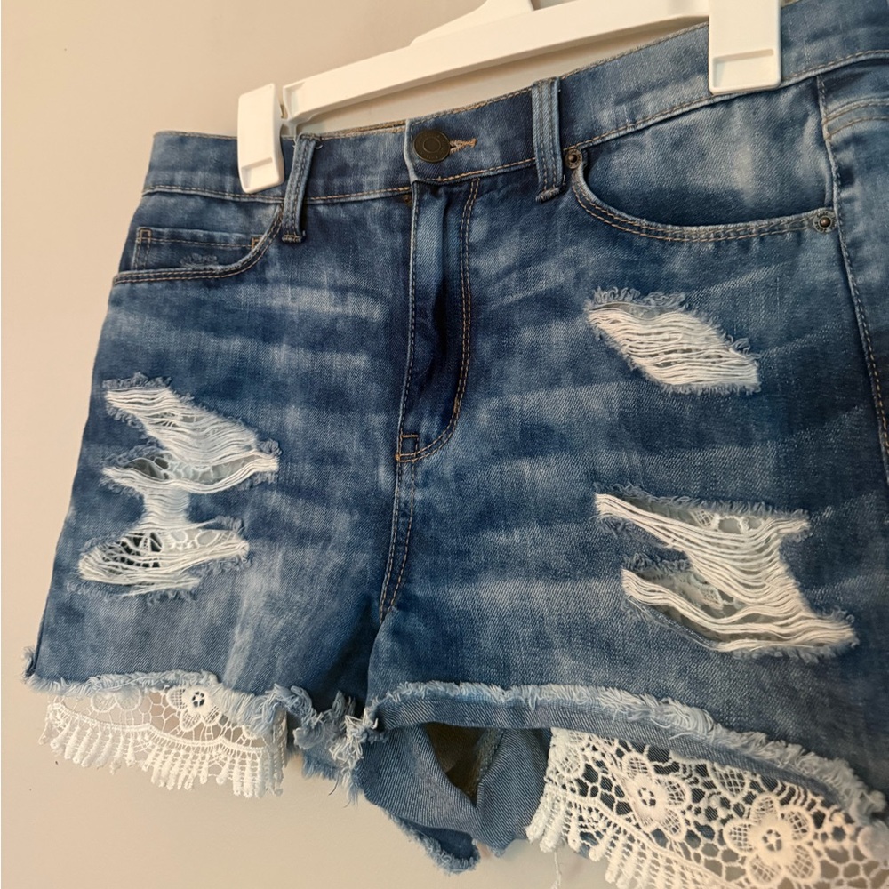 High Rise Mudd Shorts - Picture 2 of 7
